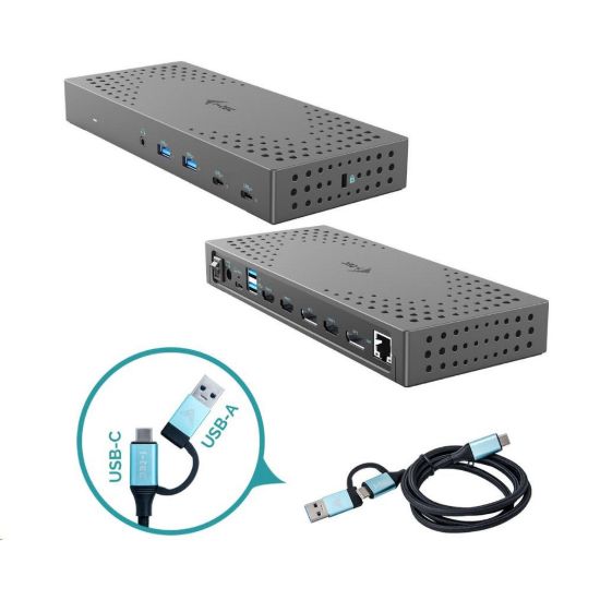 Obrázek i- tec USB 3.0 / USB- C / Thunderbolt, 3x 4K Docking Station Gen 2 + PD 100 W
