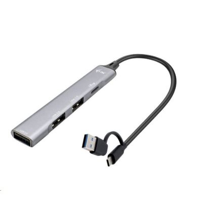 Obrázek i- tec USB- A/ USB- C Metal HUB 1x USB- C 3.1 + 3x USB 2.0