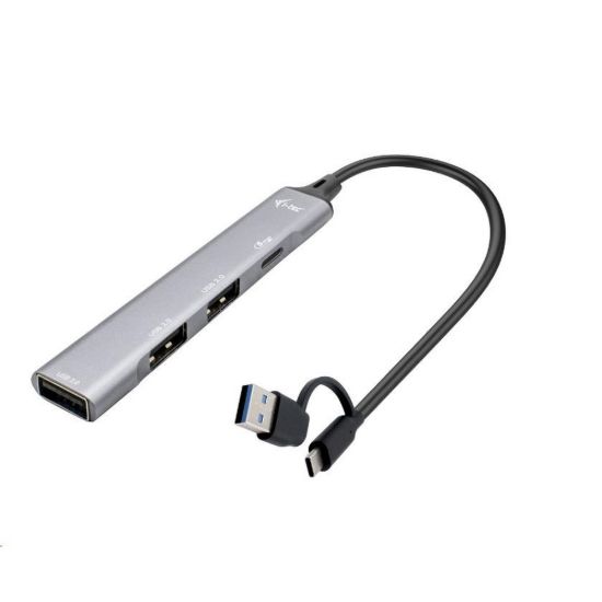 Obrázek i- tec USB- A/ USB- C Metal HUB 1x USB- C 3.1 + 3x USB 2.0