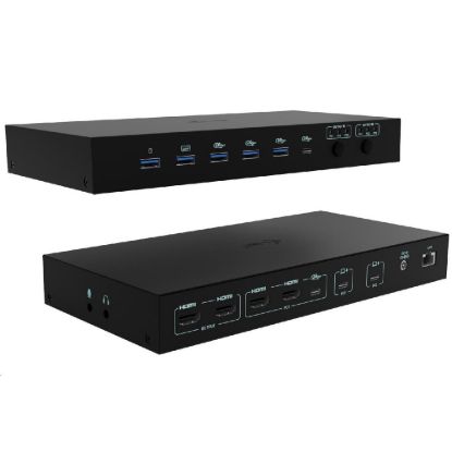 Obrázek i- tec USB- C KVM Docking station for 3 Hosts, Dual Display, Power Delivery 1x 92 W/ 2x 65 W