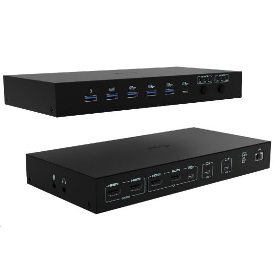 Obrázek i- tec USB- C KVM Docking station for 3 Hosts, Dual Display, Power Delivery 1x 92 W/ 2x 65 W