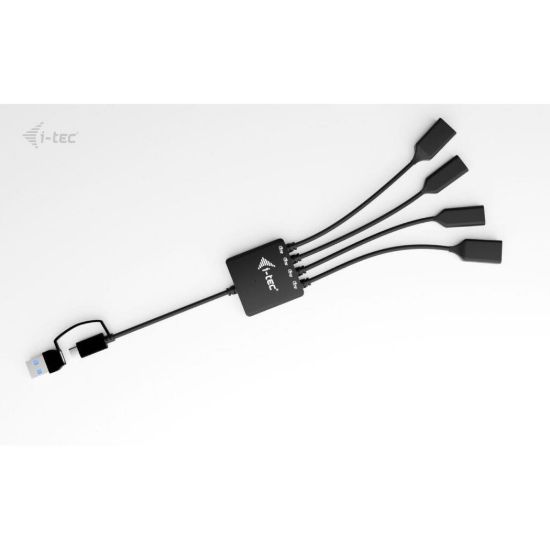 Obrázek i- tec USB- C/ USB- A Cable HUB 4 port (2x USB- C, 2x USB- A)