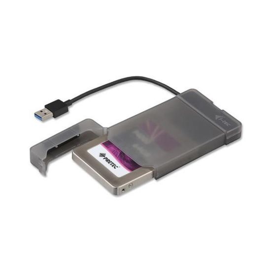 Obrázek i- tec USB 3.0 MySafe Easy, rámeček na externí pevný disk 6.4 cm / 2.5" pro SATA I/ II/ III HDD SSD, černý