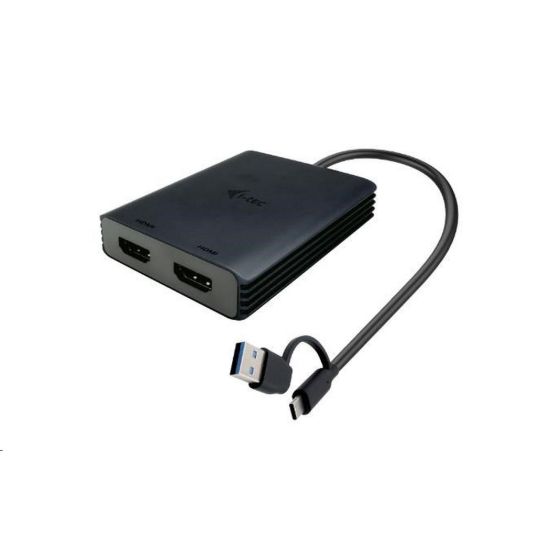Obrázek i- tec USB- A/ USB- C Dual 4K HDMI Video Adapter