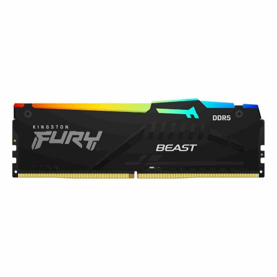Obrázek KINGSTON DIMM DDR5 8 GB 5200MT/ s CL40 FURY Beast Černá RGB