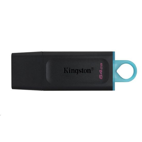 Obrázek Kingston Flash Disk 64 GB USB3.2 Gen 1 DataTraveler Exodia (Black + Teal)