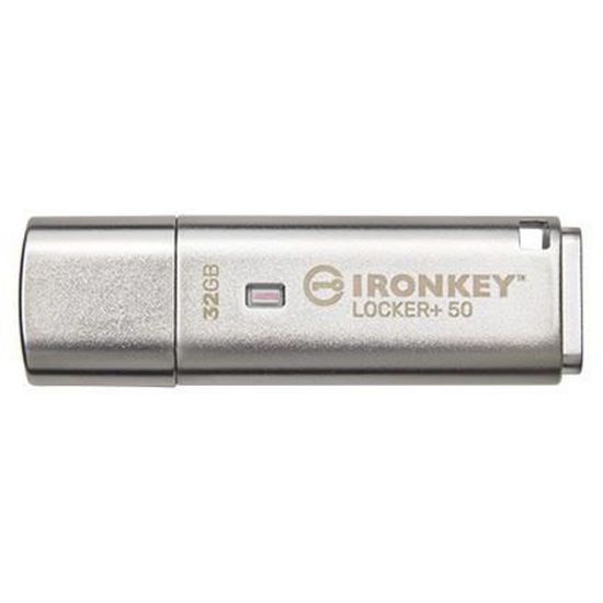 Obrázek Kingston Flash Disk IronKey 32 GB IKLP50 Locker+ 50 AES USB, w/ 256bit Encryption