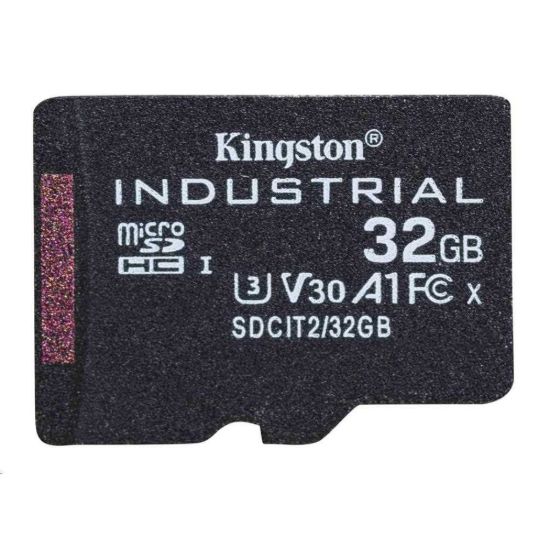 Obrázek Kingston MicroSDHC karta 32 GB Industrial C10 A1 pSLC Card Single Pack