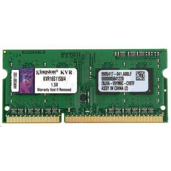 Obrázek KINGSTON SODIMM DDR3 4 GB 1600MT/ s CL11 Non- ECC 1Rx8 VALUE RAM