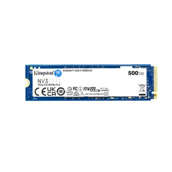 Obrázek Kingston SSD 500 GB NV3, M.2 2280, NVMe PCIe Gen4 x 4, (R: 5000MB/ s; W: 3000MB/ s)