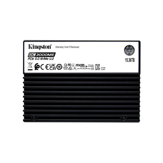 Obrázek Kingston 15, 36 TB SSD Data Centre DC3000M (Mixed Use) Enterprise U.2 PCIe 5.0 NVMe Enterprise SSD