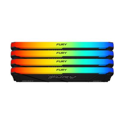 Obrázek KINGSTON DIMM DDR4 128 GB (Kit of 4) 3600MT/ s CL18 FURY Beast RGB, XMP