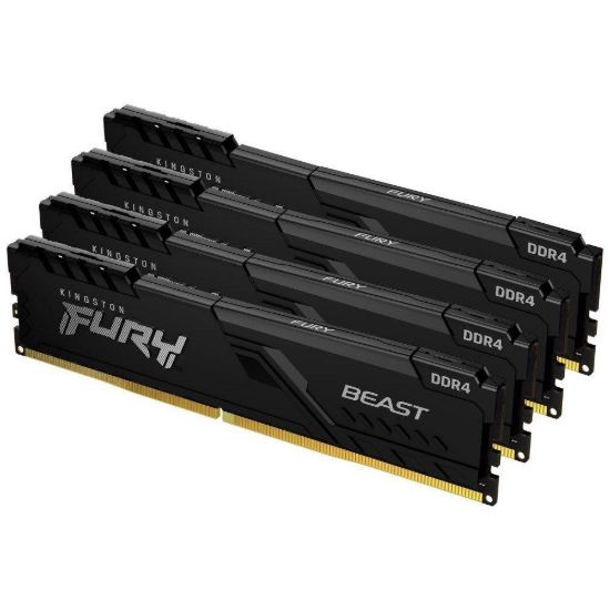 Obrázek KINGSTON DIMM DDR4 64 GB (Kit of 4) 3600MT/ s CL18 FURY Beast Černá