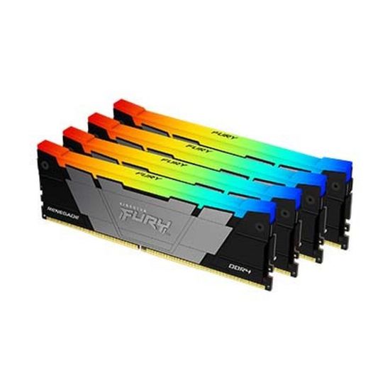 Obrázek KINGSTON DIMM DDR4 64 GB (Kit of 4) 3200MT/ s CL16 1Gx8 FURY Renegade RGB