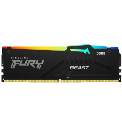 Obrázek KINGSTON DIMM DDR5 128 GB (Kit of 4) 5200MT/ s CL40 FURY Beast RGB XMP