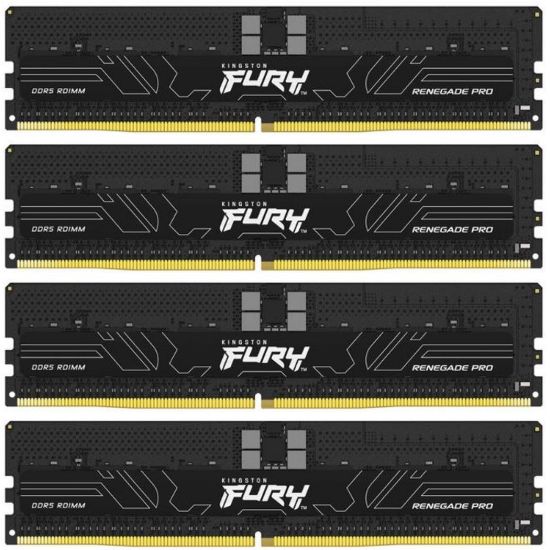 Obrázek KINGSTON DIMM DDR5 128 GB (Kit of 4) 5600MT/ s CL36 FURY Renegade Pro ECC Reg PnP