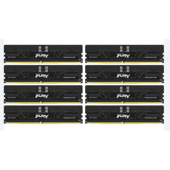 Obrázek KINGSTON DIMM DDR5 128 GB (Kit of 8) 5600MT/ s CL36 FURY Renegade Pro ECC Reg PnP