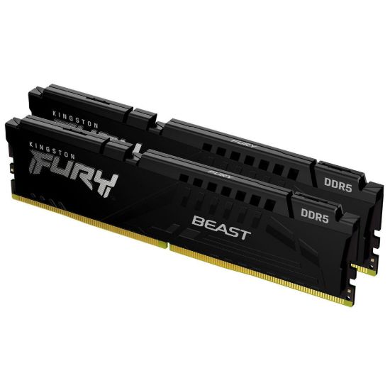 Obrázek KINGSTON DIMM DDR5 32 GB (Kit of 2) 6400MT/ s CL32 ECC FURY Beast EXPO Černá