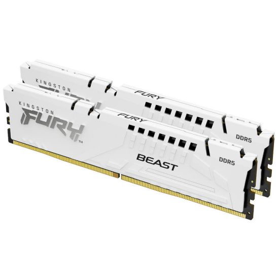 Obrázek KINGSTON DIMM DDR5 32 GB (Kit of 2) 6800MT/ s CL34 ECC FURY Beast EXPO Bílá