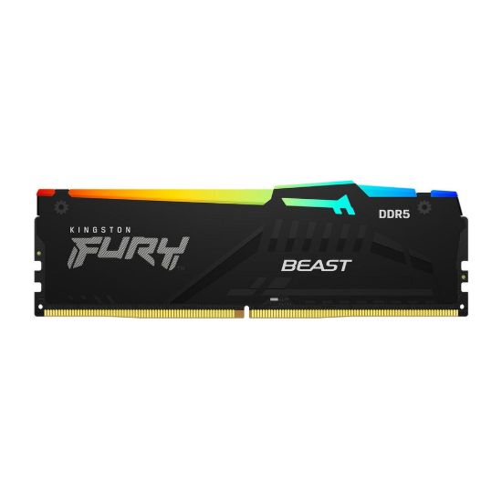 Obrázek KINGSTON DIMM DDR5 32 GB 6000MT/ s CL30 Non- ECC FURY Beast RGB EXPO, Černá