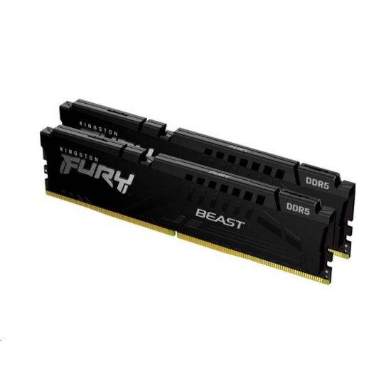 Obrázek KINGSTON DIMM DDR5 64 GB (Kit of 2) 5200MT/ s CL40 FURY Beast Černá