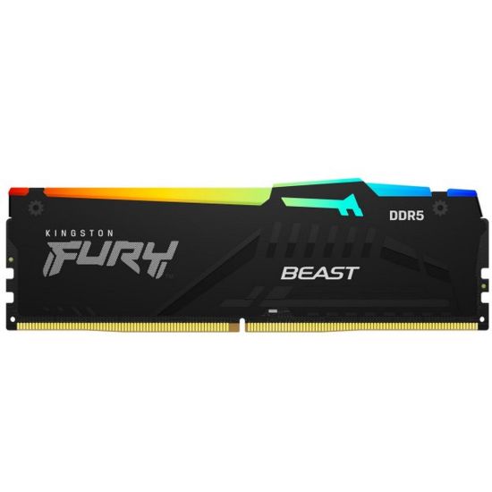 Obrázek KINGSTON DIMM DDR5 64 GB (Kit of 4) 5200MT/ s CL40 FURY Beast RGB XMP