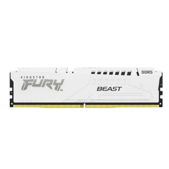 Obrázek KINGSTON DIMM DDR5 64 GB (Kit of 4) 5600MT/ s CL40 FURY Beast White XMP