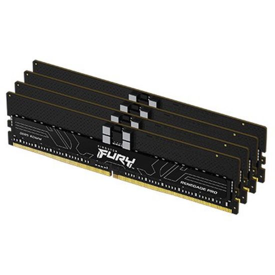 Obrázek KINGSTON DIMM DDR5 64 GB(Kit of 4) 6400MT/ s ECC Reg FURY Renegade Pro EXPO