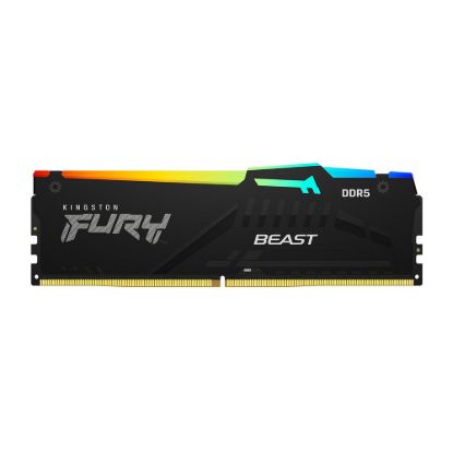 Obrázek KINGSTON DIMM DDR5 8 GB 6000MT/ s CL30 Non- ECC FURY Beast RGB EXPO, Černá