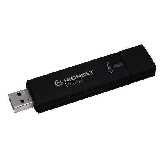 Obrázek Kingston Flash Disk IronKey 128 GB D300S, USB 3.2 Gen 1