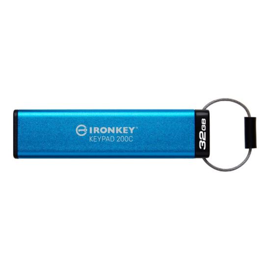 Obrázek Kingston Flash Disk IronKey 32 GB USB- C IronKey Keypad 200C, FIPS 140- 3 Lvl 3 (Pending) AES- 256