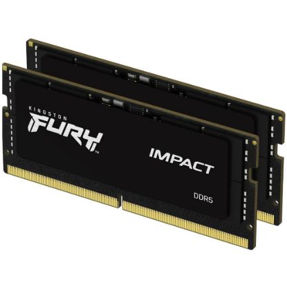 Obrázek KINGSTON SODIMM DDR5 32 GB (Kit of 2) 6400MT/ s CL38 FURY Impact XMP