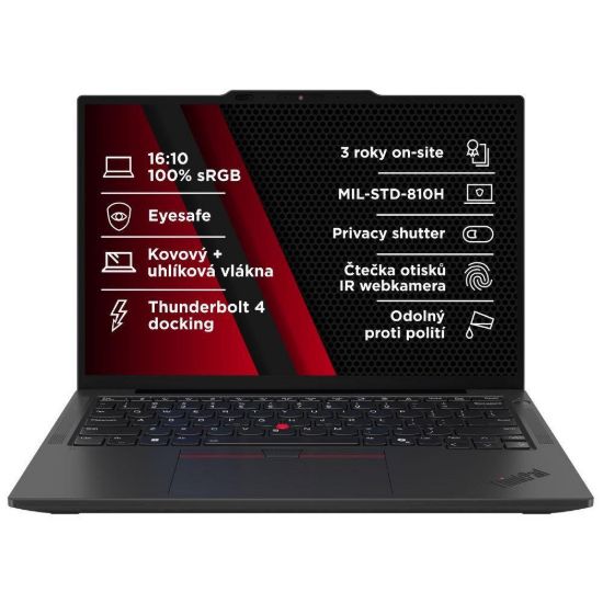 Obrázek LENOVO NTB ThinkPad X13 AMD G6 - Ryzen5 AI PRO 340, 13.3" WUXGA, 16 GB, 512SSD, IRcam, W11P