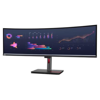 Obrázek LENOVO LCD P49 w- 30 - 49”, IPS, matný, 16: 9, 5120 x 1440, 60 Hz, 4 ms/ 6 ms, 350cd/ m2, 2000: 1, HDMI, DP, USB- C…