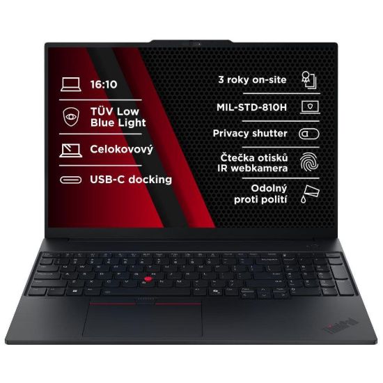 Obrázek LENOVO NTB ThinkPad E16 AMD G3 - Ryzen7 250, 16" WUXGA, 16 GB, 512SSD, FHD+IRcam, W11P