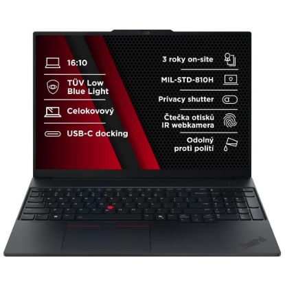 Obrázek LENOVO NTB ThinkPad E16 AMD G3 - Ryzen7 250, 16" WUXGA, 32 GB, 1 TBSSD, FHD+IRcam, W11P