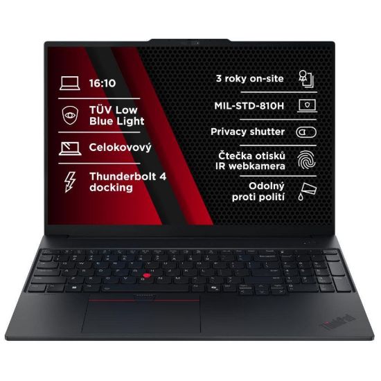 Obrázek LENOVO NTB ThinkPad E16 G3 - Ultra7 255H, 16" WUXGA, 32 GB, 1 TBSSD, IRcam, W11P