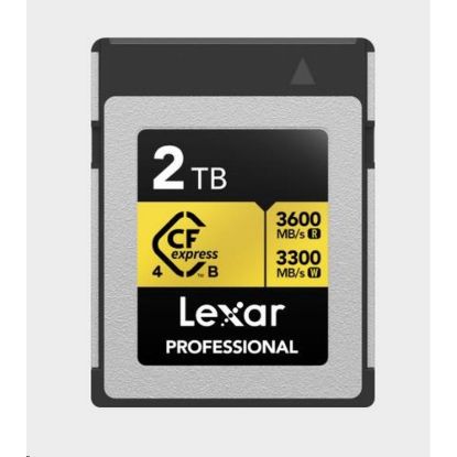 Obrázek Lexar CFexpress 4.0 Pro Gold R3600/ W3300 2 TB