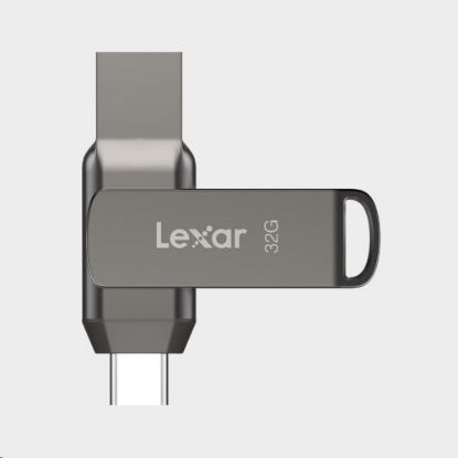 Obrázek Lexar JumpDrive Dual Drive D400 Type- C/ Type- C & Type- A, up to 100MB/ s read (USB 3.1) 32 GB