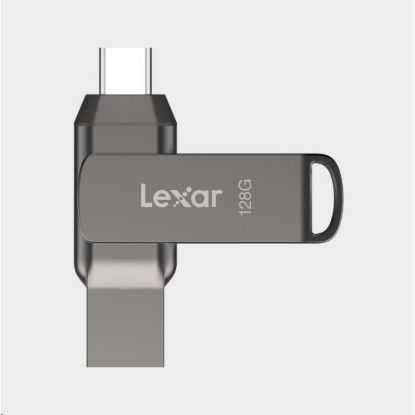 Obrázek Lexar JumpDrive Dual Drive D400 Type- C/ Type- C & Type- A, up to 130MB/ s read (USB 3.1) 128 GB