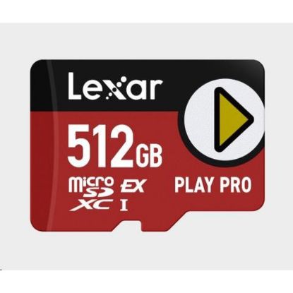 Obrázek Lexar microSD Express I PLAY Pro Express 7.1, R900/ W600 C10 U3 (UHS- I) 512 GB