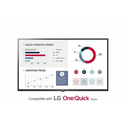 Obrázek LG 55" signage 55VM5J- H - Videowall Signage, FHD, 500 nit, 24/ 7, webOS 4.1, 28% haze, 1.74mm (BtB), 1.3mm (T/ L…