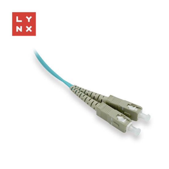 Obrázek LYNX duplexní patch kabel MM, OM3, SC/ SC, 50/ 125µm, 1m