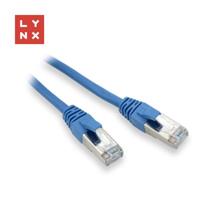 Obrázek LYNX FTP patch kabel Cat5e PVC, CCA, 15m, modrý
