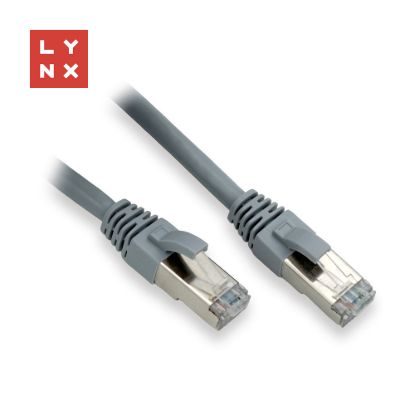 Obrázek LYNX FTP patch kabel Cat6, PVC, 15m, šedý