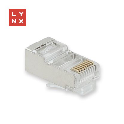 Obrázek LYNX konektor STP Cat5e, 30µ, 100ks