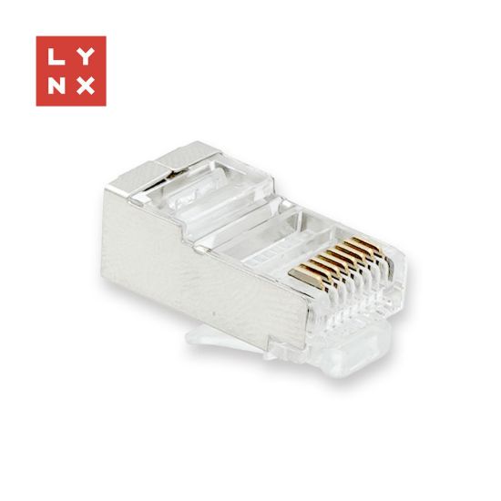 Obrázek LYNX konektor STP Cat5e, 50µ, 100ks