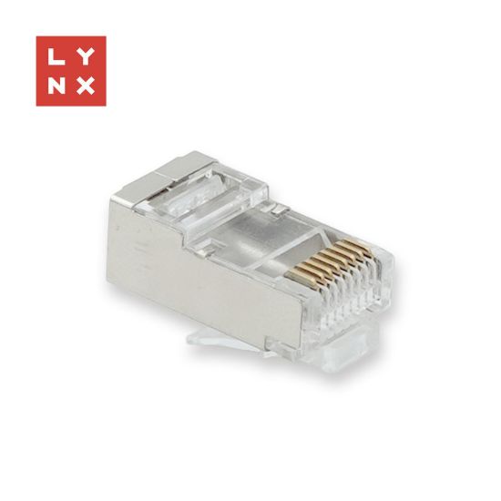 Obrázek LYNX konektor STP Cat6, 50µ, 100ks