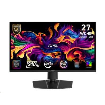 Obrázek MSI LCD MAG 271QP QD- OLED X24, 26.5", QD- OLED, QHD, 240 Hz, 0, 03 ms, Black