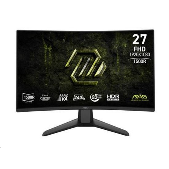 Obrázek MSI LCD MAG 274CF X24, 27", 1920 x 1080, Rapid VA, 0, 5 ms, VESA 100 x 100, Black